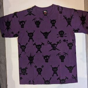 Stüssy x Futura Skullacon Repeat t shirt Medium purple